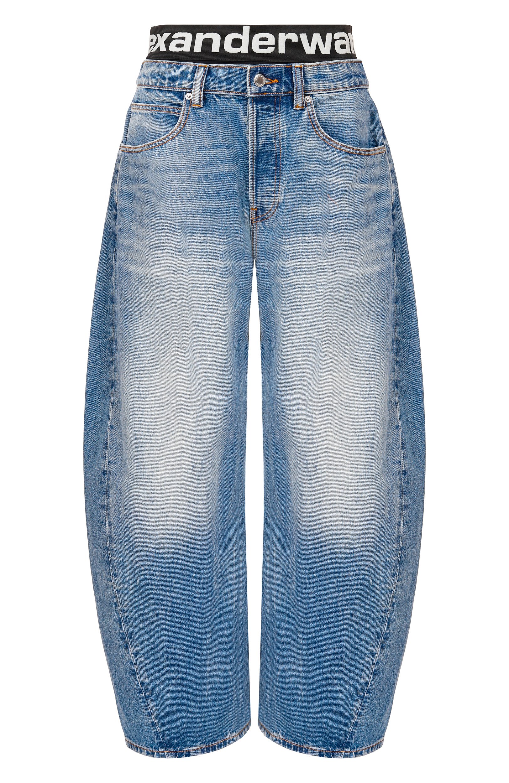 Джинсы ALEXANDER WANG голубого цвета по цене 89950 руб., арт. 4DC3264300, фото 1 Джинсы ALEXANDER WANG, арт. 4DC3264300, фото 1