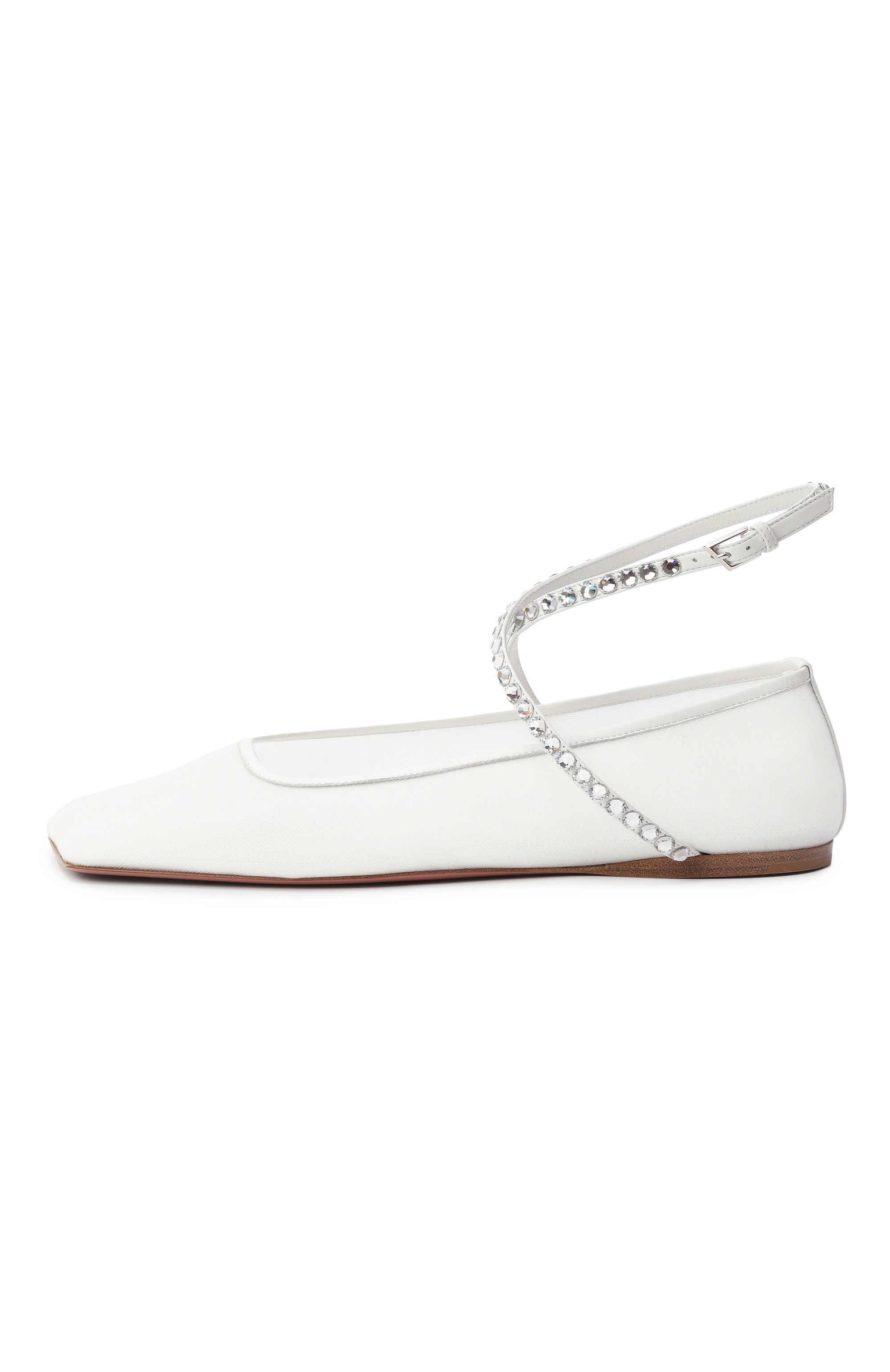 Текстильные балетки ane AMINA MUADDI белого цвета по цене 116000 руб., арт. ANE MESH FLAT/MESH, фото 4 Текстильные балетки ane AMINA MUADDI, арт. ANE MESH FLAT/MESH, фото 4