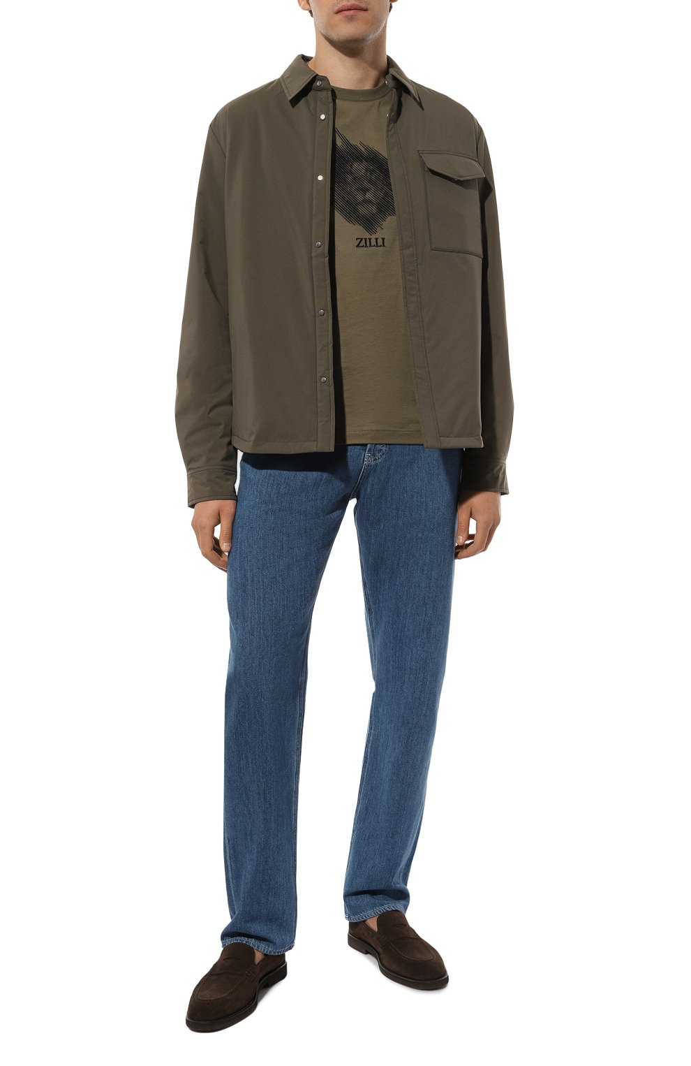 Хлопковая футболка ZILLI, арт. TSR001M0110VLIST0M, фото 2