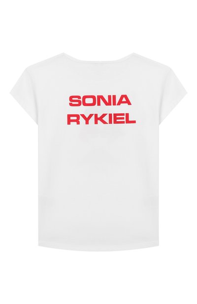 Хлопковая футболка SONIA RYKIEL ENFANT, арт. 20S1TS02, фото 2