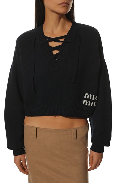 Кашемировый пуловер MIU MIU, арт. MML567-10J1-F0008, фото 3