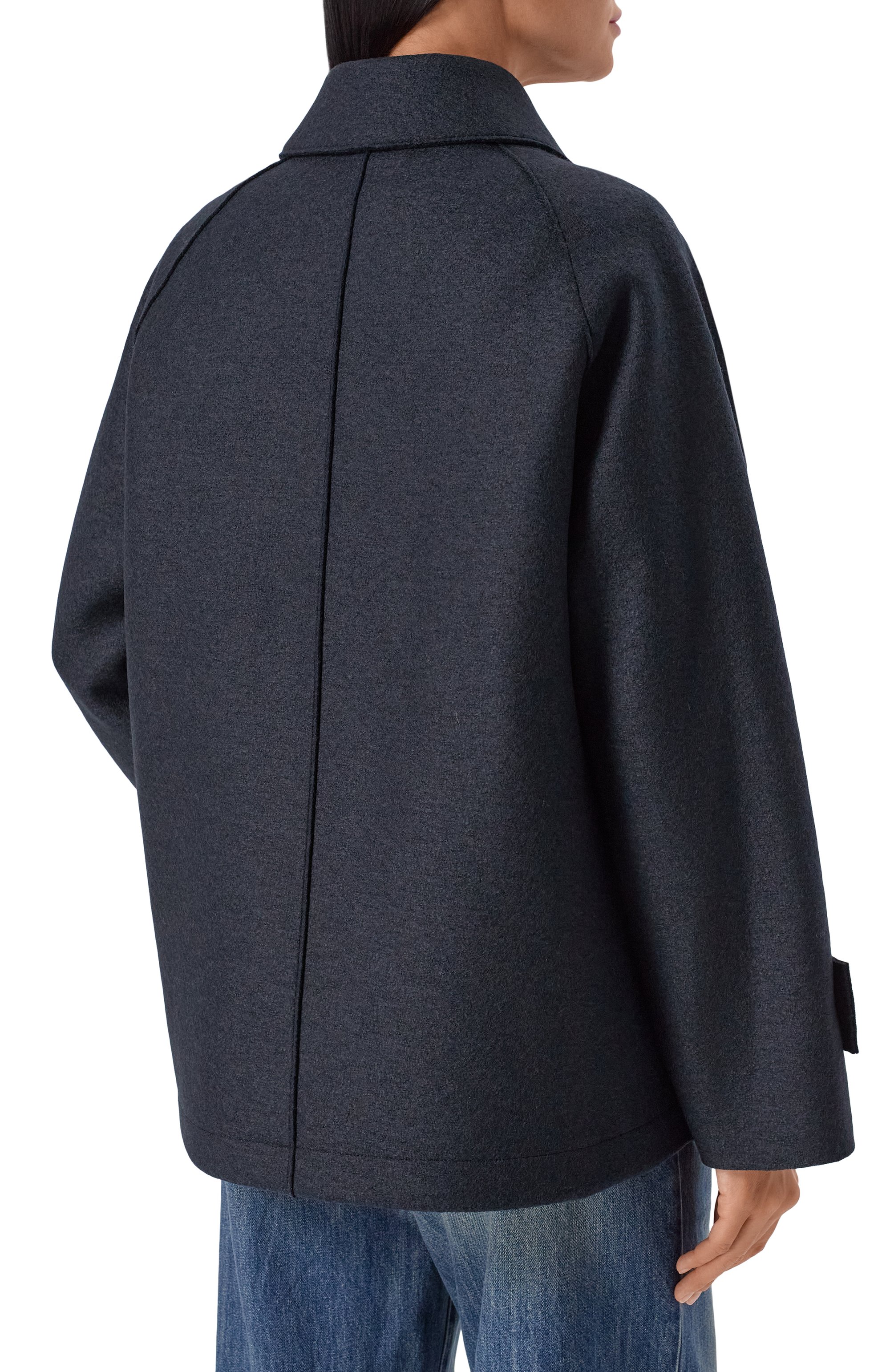 Шерстяное полупальто HARRIS WHARF LONDON, арт. AH2494MLK-P, фото 4