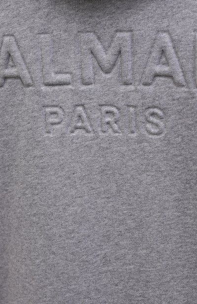 Хлопковая толстовка BALMAIN, арт. XH1JR010/BB20, фото 5
