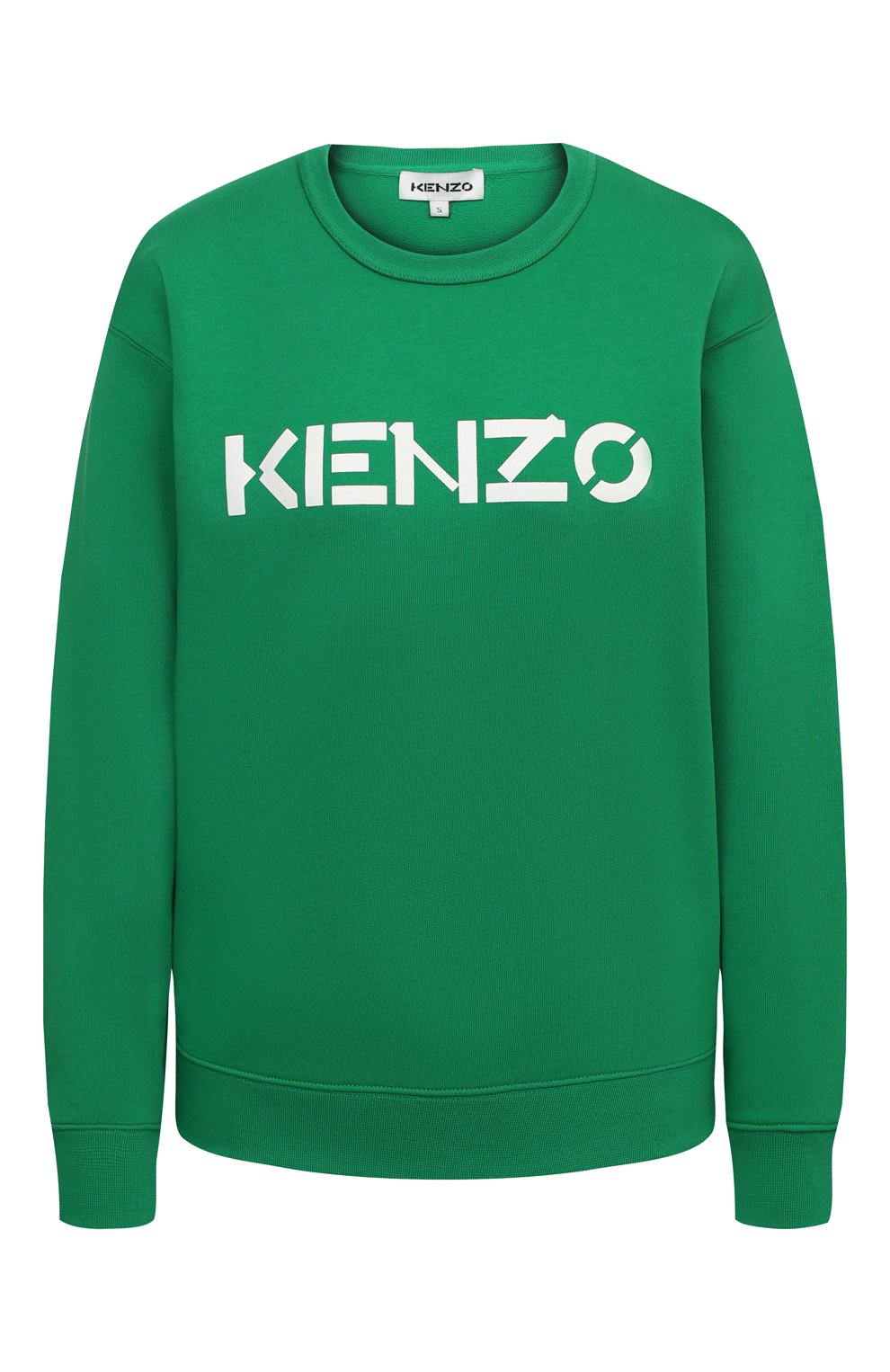 Хлопковый свитшот KENZO зеленого цвета по цене 29050 руб., арт. FA62SW8214MD, фото 1 Хлопковый свитшот KENZO, арт. FA62SW8214MD, фото 1