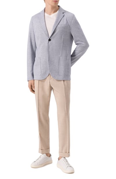 Пиджак из хлопка и льна HARRIS WHARF LONDON, арт. C8P22PDB, фото 3