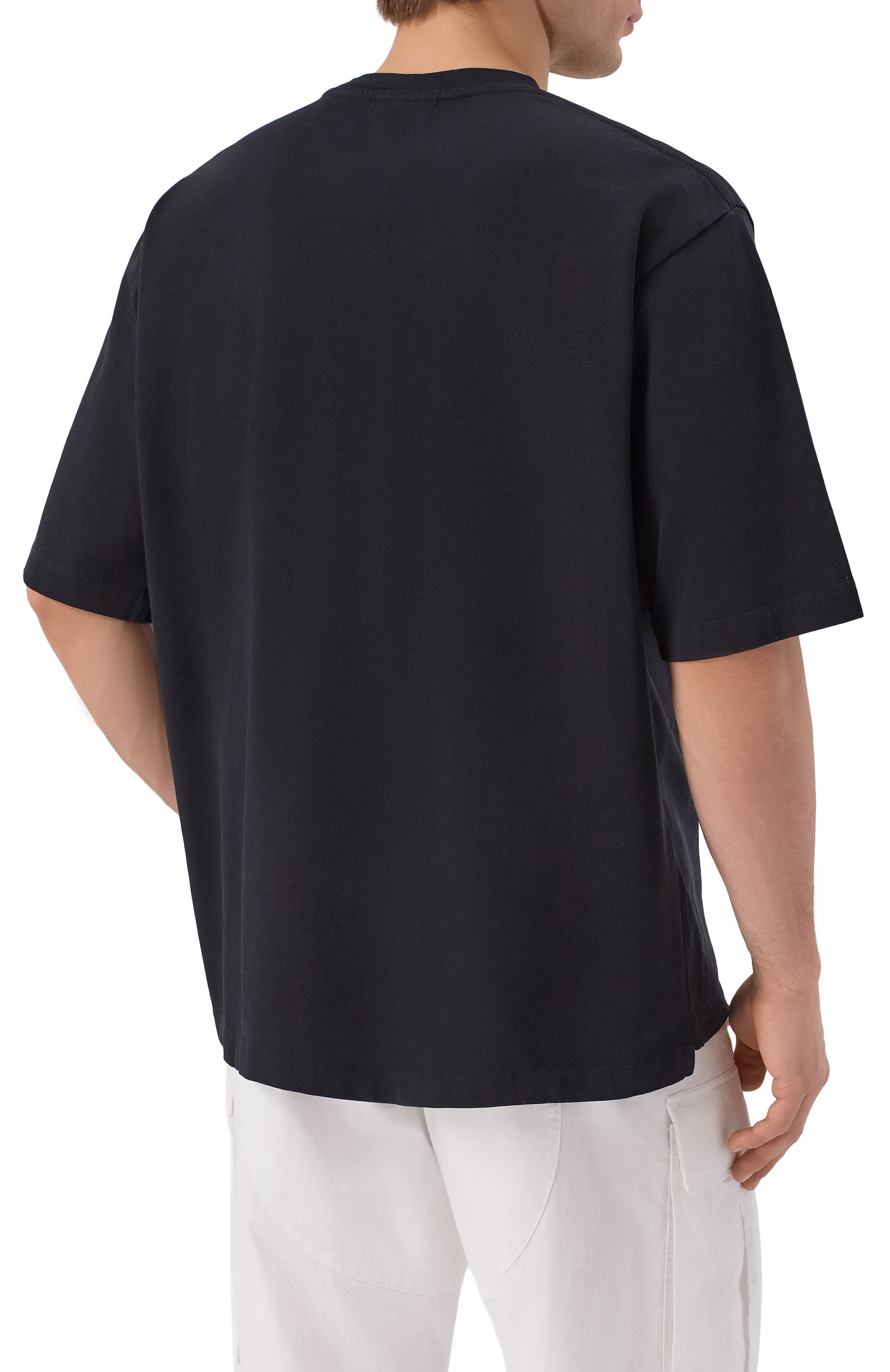 Хлопковая футболка DSQUARED2 черного цвета по цене 27100 руб., арт. S74GD1521/D20106, фото 4 Хлопковая футболка DSQUARED2, арт. S74GD1521/D20106, фото 4