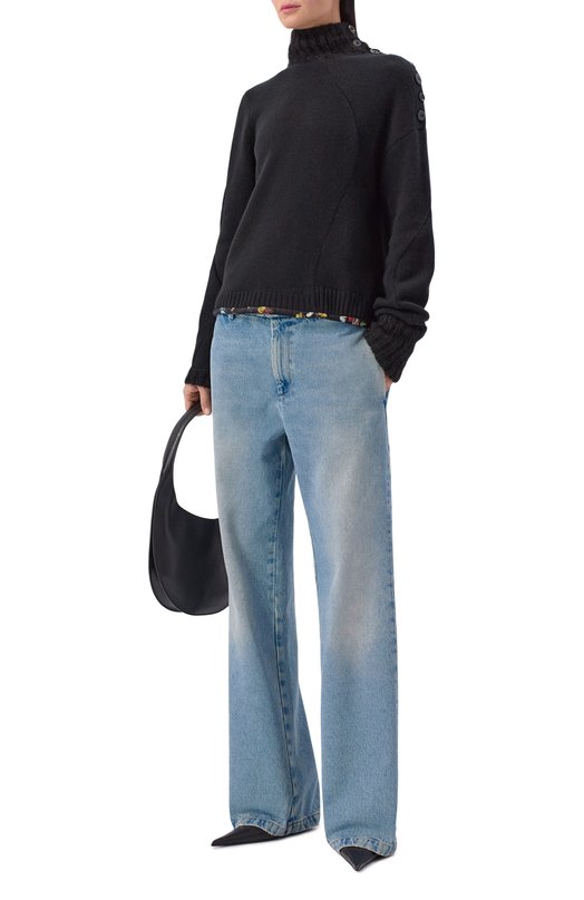 Свитер из кашемира и шерсти Undercover UC2E1905 Чёрный  UC2E1905 Фото 2