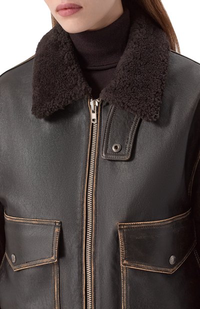 Кожаный бомбер DUNST, арт. UDJU5C102W2, фото 5