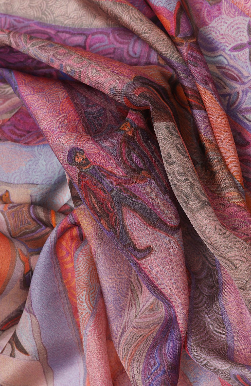 Шелковый платок хождение за три моря GOURJI, арт. T24TSEA7R/1, фото 3