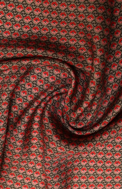 Шелковый платок GUCCI розового цвета по цене 22320 руб., арт. 676840 4G001, фото 3 Шелковый платок GUCCI, арт. 676840 4G001, фото 3