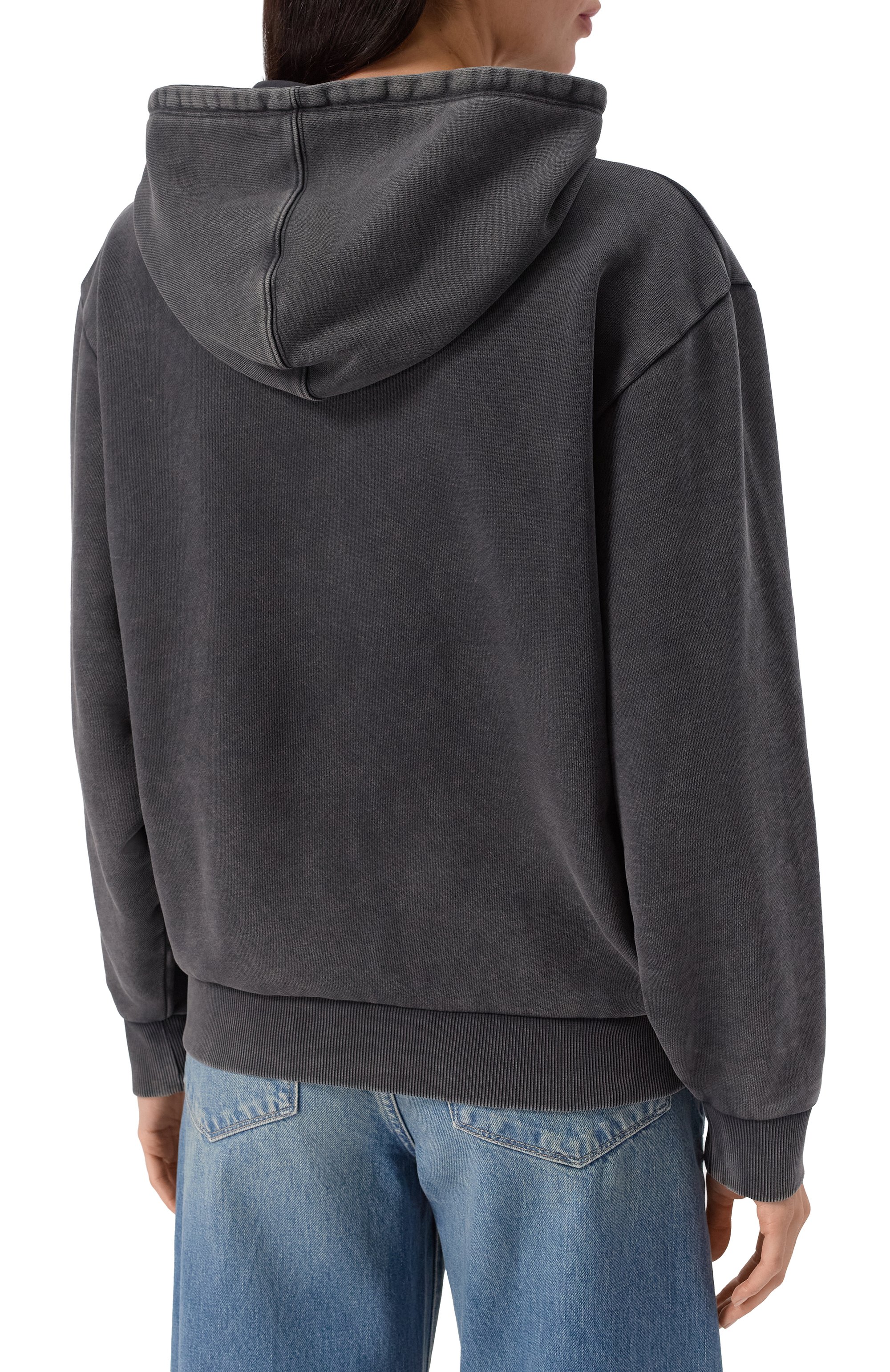 Хлопковое худи HUGO темно-серого цвета по цене 19800 руб., арт. 50544870, фото 4 Хлопковое худи HUGO, арт. 50544870, фото 4