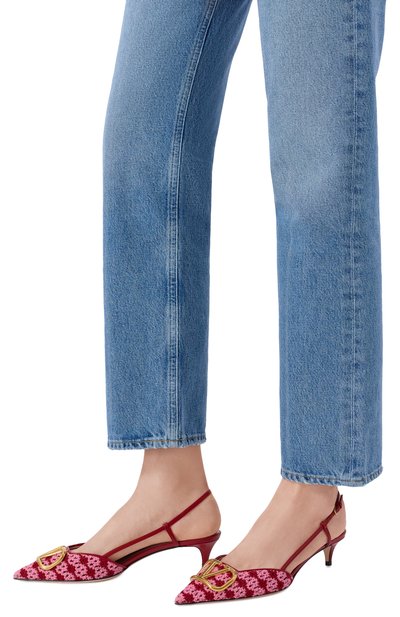 Женские текстильные туфли vlogo signature 40 VALENTINO, арт. 8W0S0Q70/JZU
