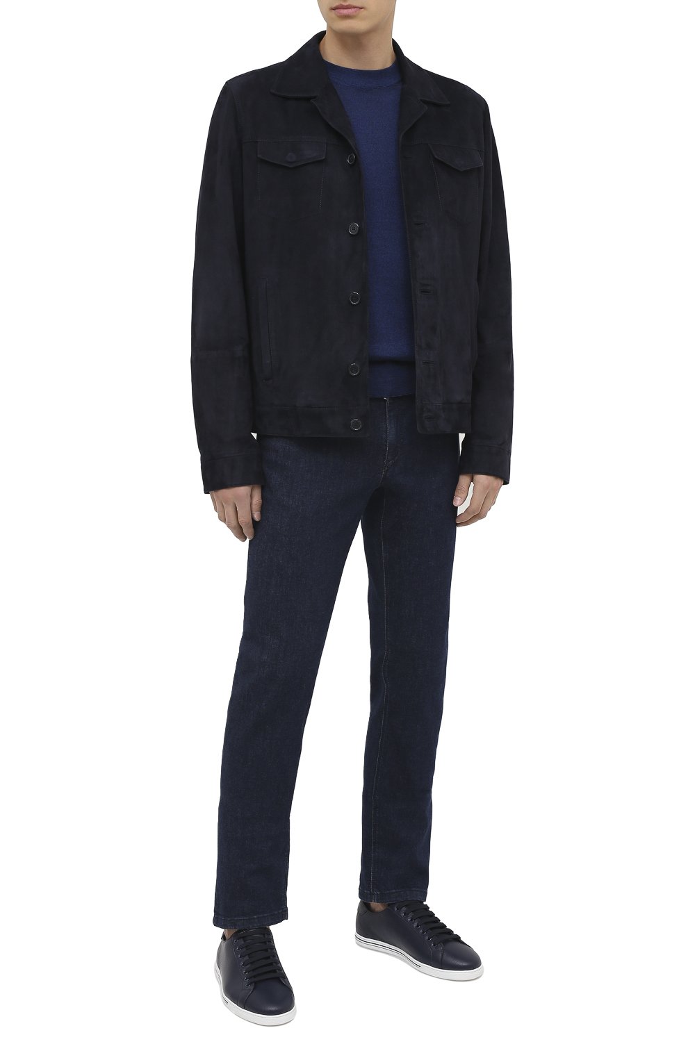 Джинсы ZILLI темно-синего цвета по цене 124500 руб., арт. MCU-00080-HIPE1/S001, фото 3 Джинсы ZILLI, арт. MCU-00080-HIPE1/S001, фото 3