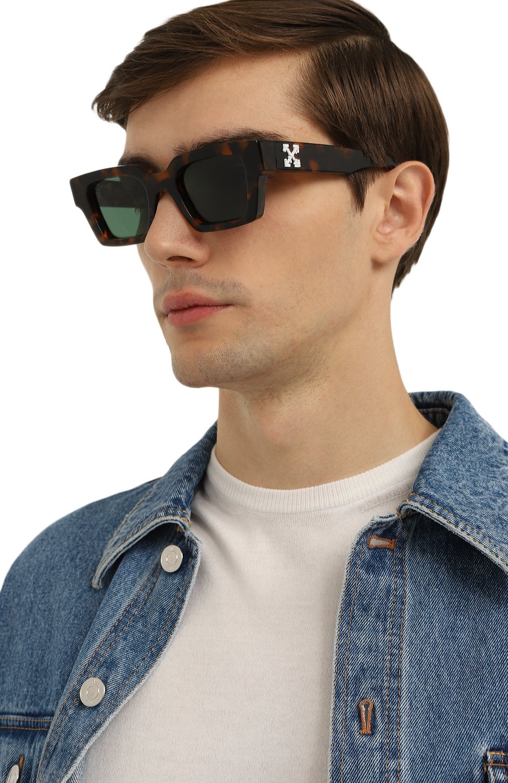 Солнцезащитные очки OFF-WHITE, арт. VIRGIL/HAVANA GREEN, фото 3