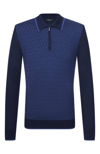 Мужская поло из шерсти и шелка ZILLI, арт. KZP001M0230VHE001
