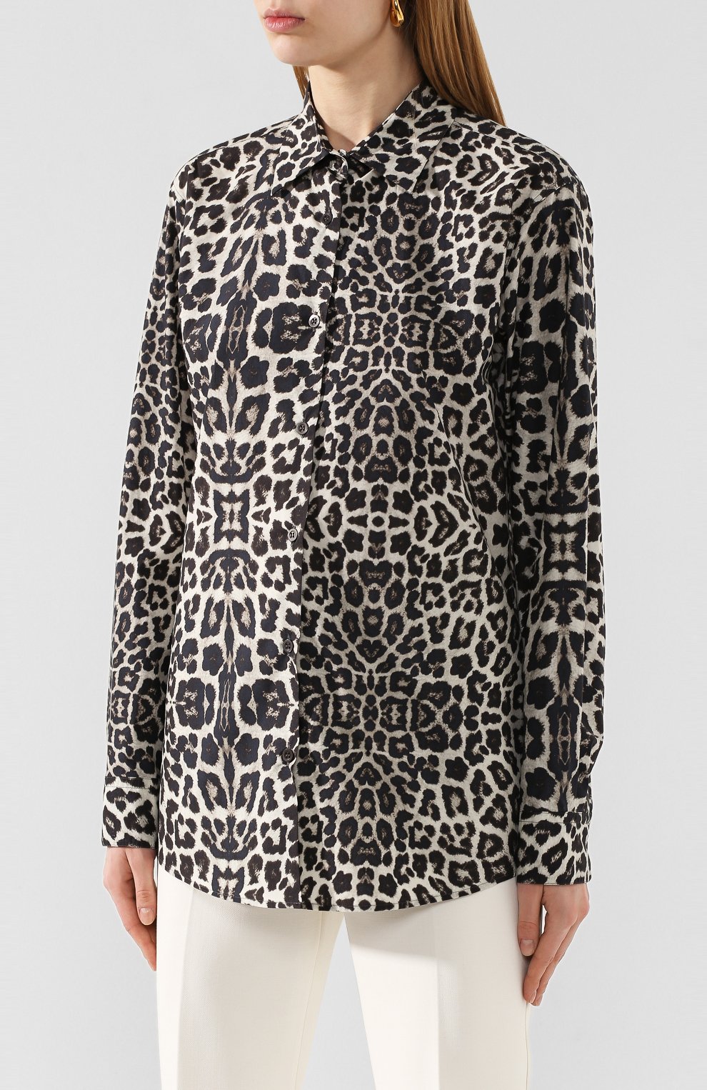 Хлопковая рубашка DRIES VAN NOTEN, арт. 201-10758-9006, фото 3