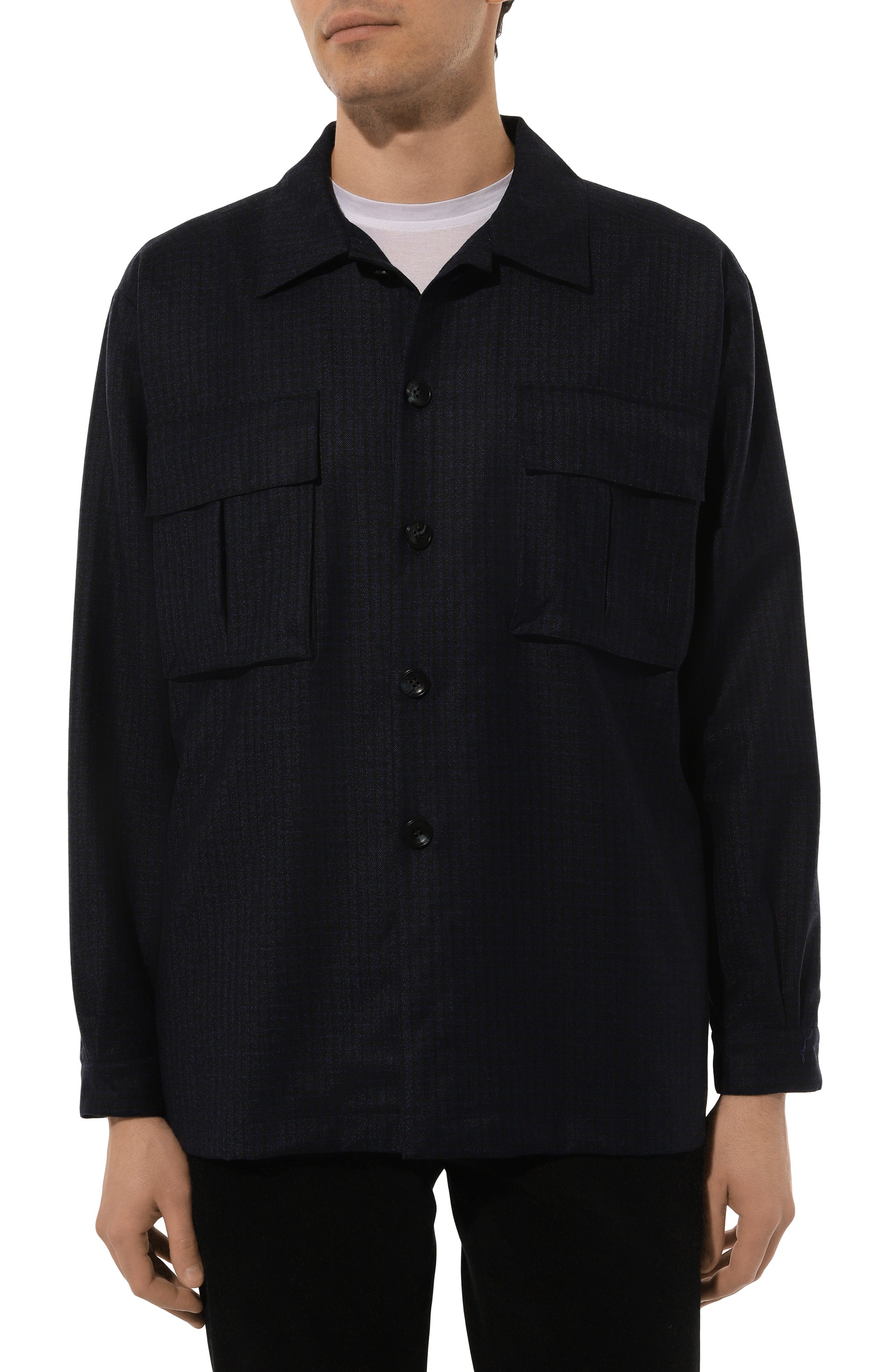 Шерстяная рубашка KITON, арт. UMC013K0127C03, фото 3