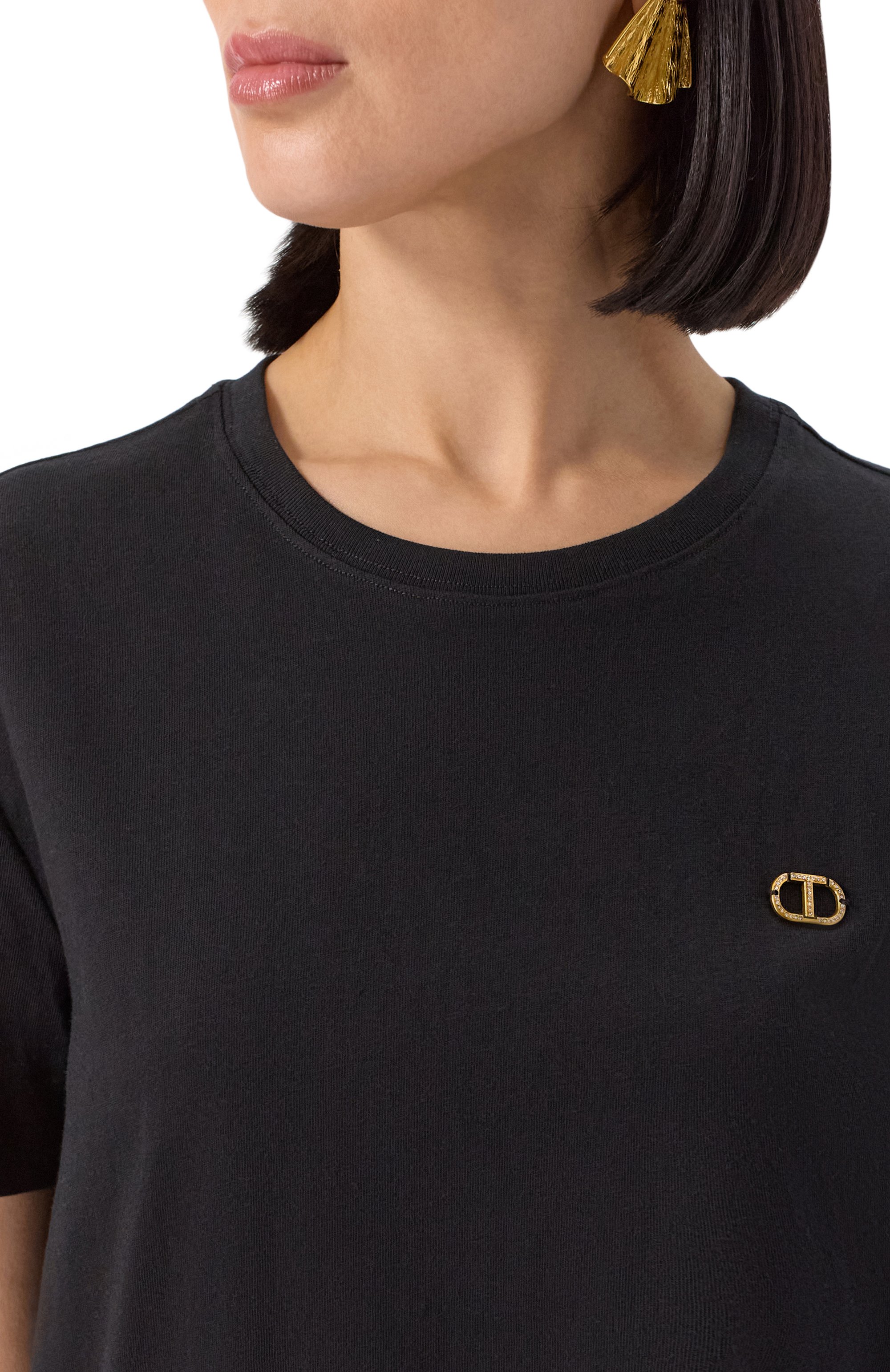 Хлопковая футболка TWINSET, арт. 251TP2074, фото 5