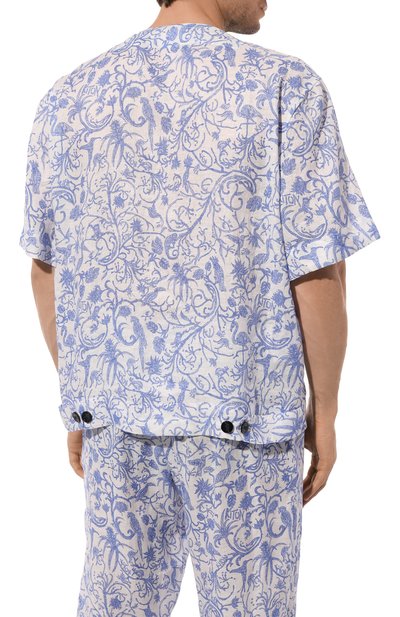 Льняная рубашка KITON, арт. UMC025H08902, фото 4