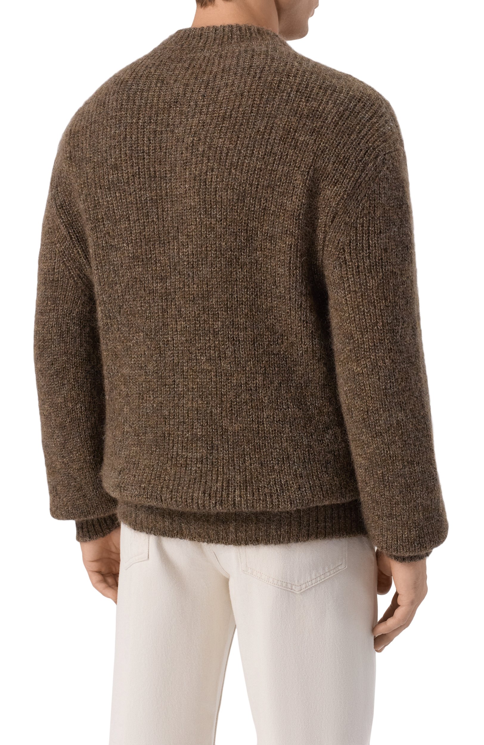 Шерстяной кардиган GIORGIO ARMANI коричневого цвета по цене 269500 руб., арт. GM004723/AF30082, фото 4 Шерстяной кардиган GIORGIO ARMANI, арт. GM004723/AF30082, фото 4