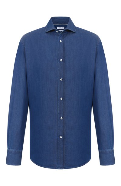 Мужская джинсовая рубашка BRUNELLO CUCINELLI, арт. MR6831718