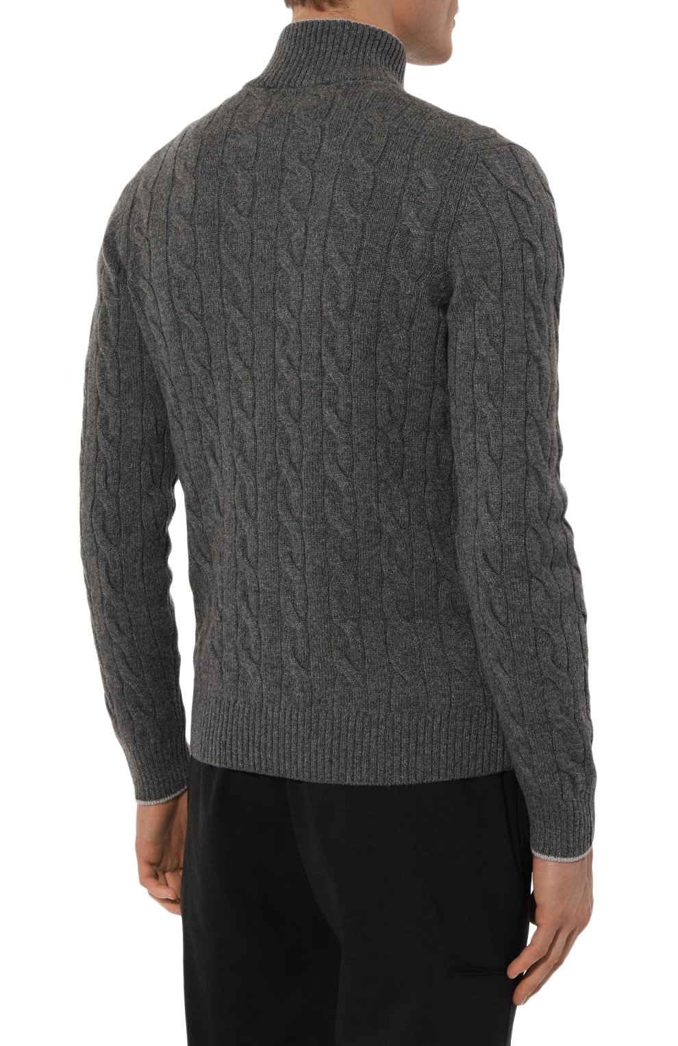 Кардиган из шерсти и кашемира GRAN SASSO темно-серого цвета по цене 62450 руб., арт. 23161/19672, фото 4 Кардиган из шерсти и кашемира GRAN SASSO, арт. 23161/19672, фото 4