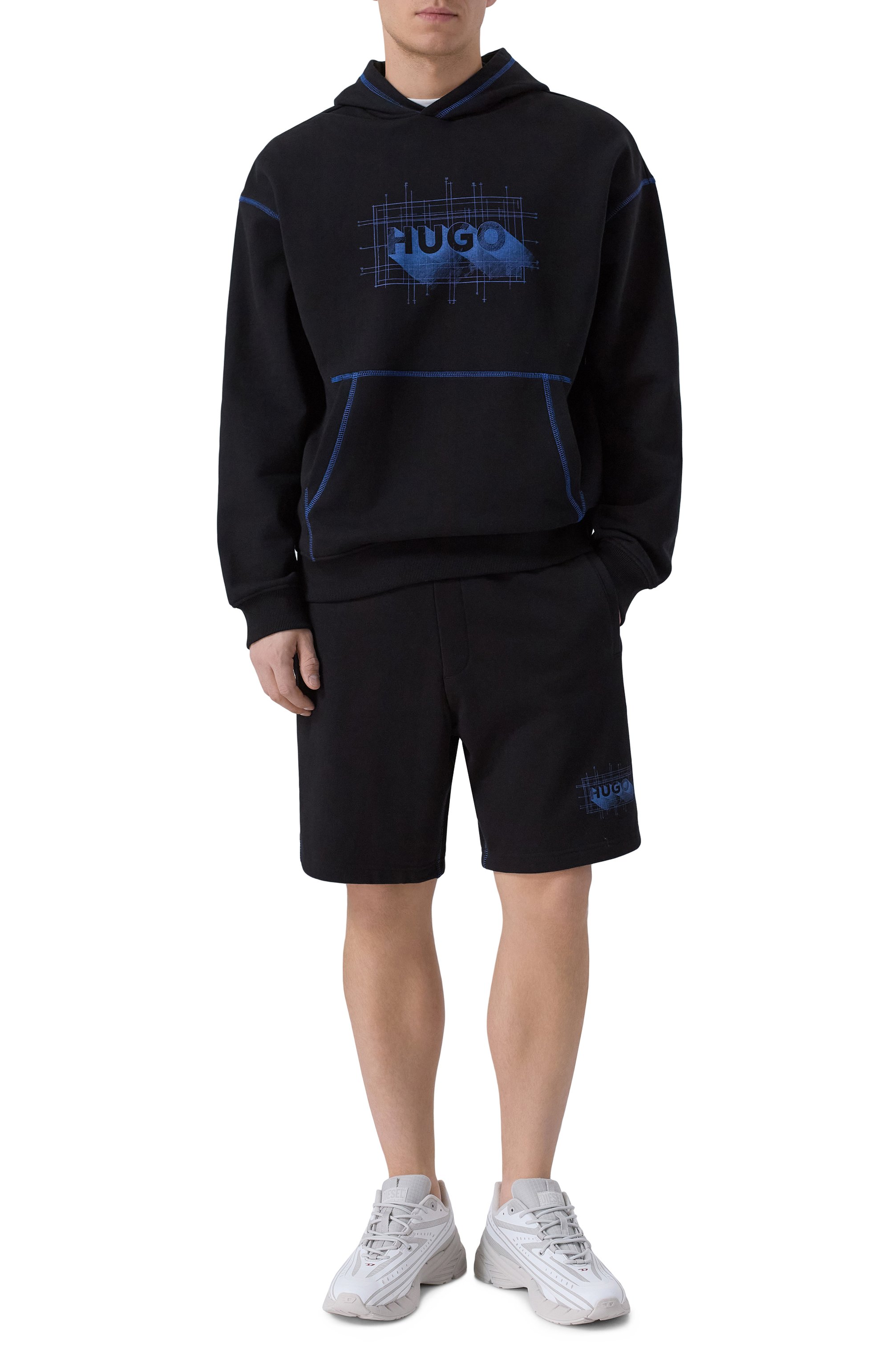 Хлопковые шорты HUGO BLUE, арт. 50553499, фото 2