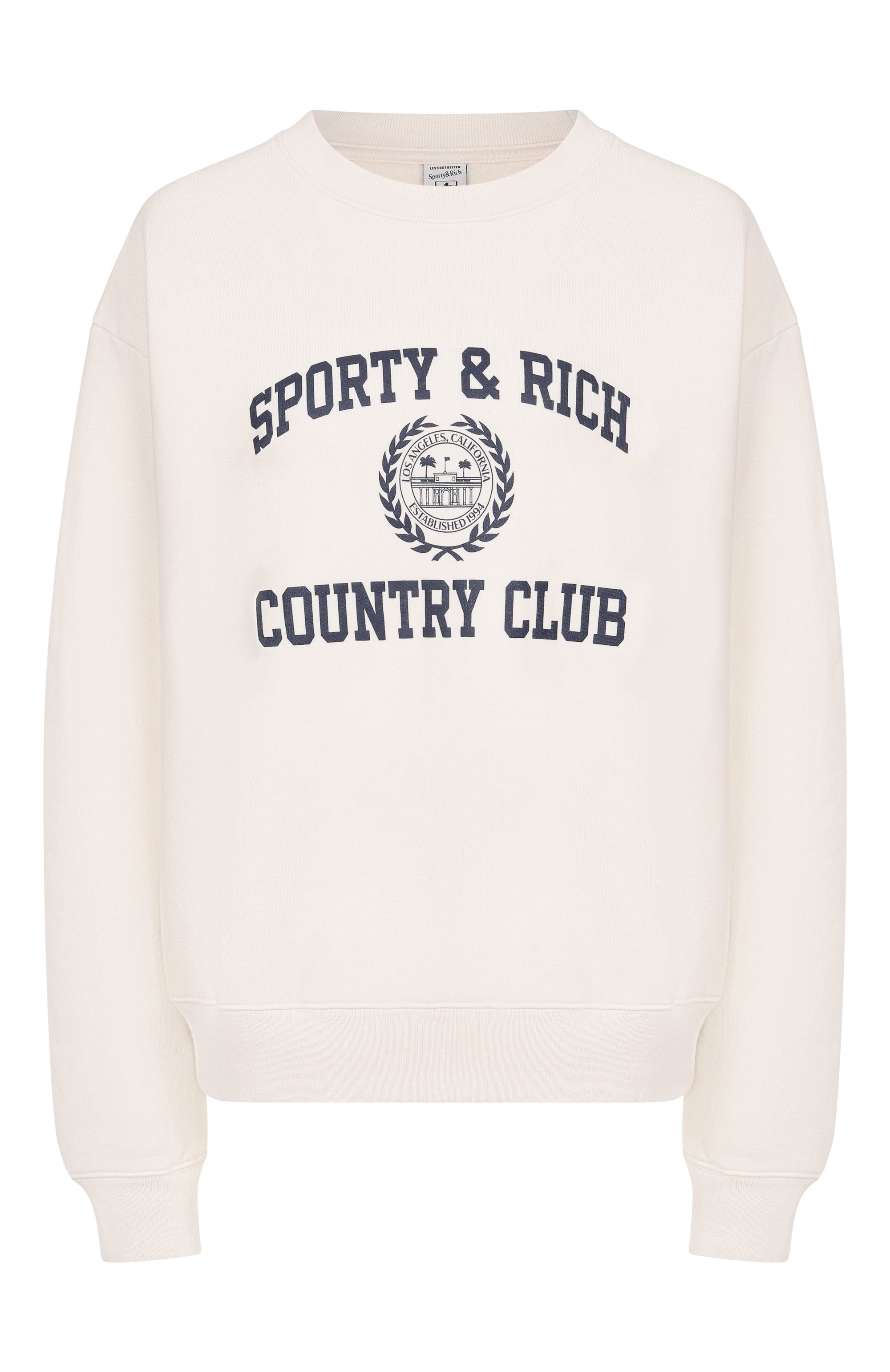 Хлопковый свитшот SPORTY AND RICH, арт. ST09876218WH37, фото 1