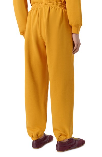 Хлопковые джоггеры PLANTA ROSA желтого цвета по цене 18200 руб., арт. PR/J/NP/470, фото 4 Хлопковые джоггеры PLANTA ROSA, арт. PR/J/NP/470, фото 4