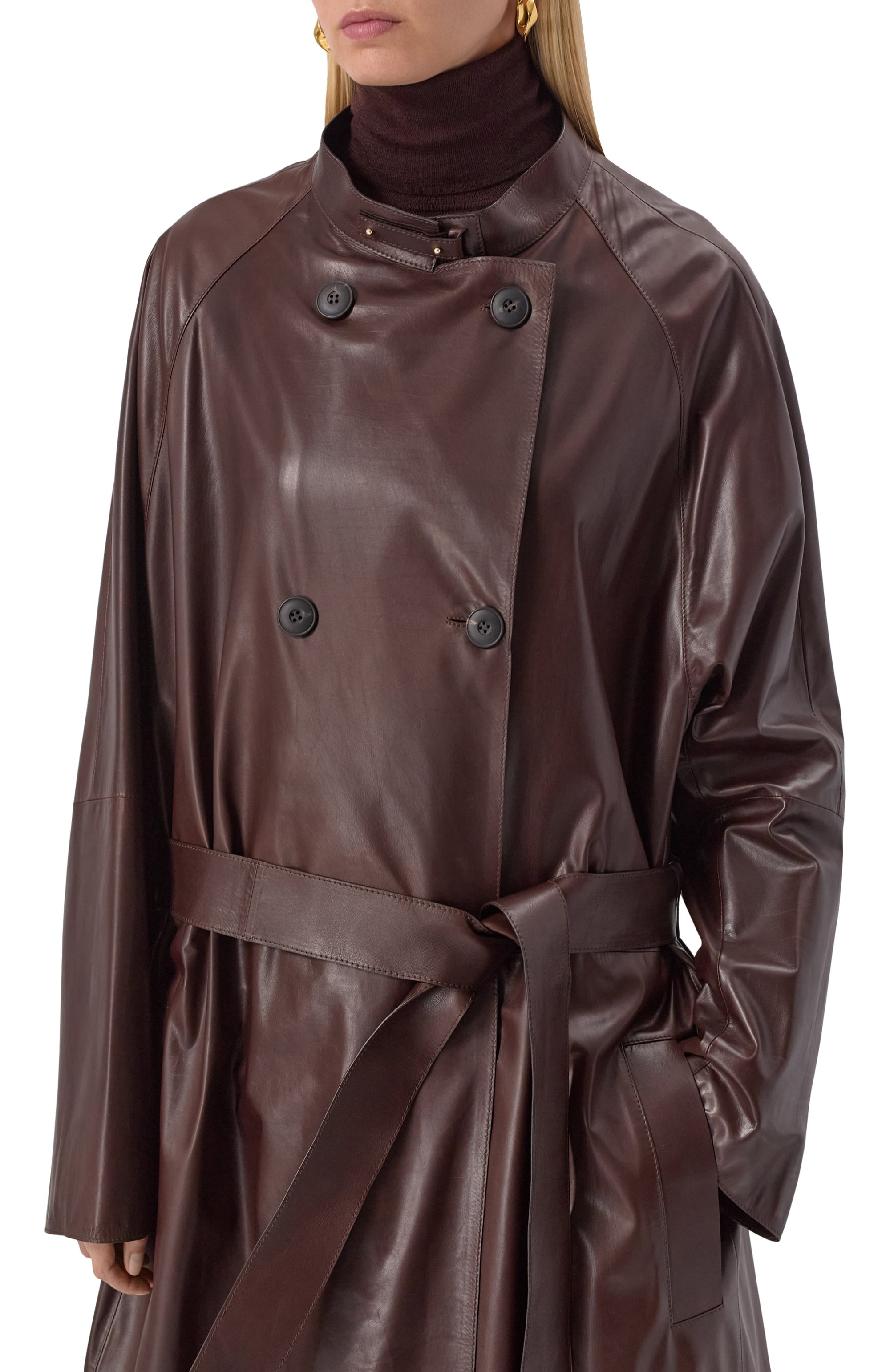 Кожаный тренч GIORGIO ARMANI, арт. GW001132/AF16530, фото 5