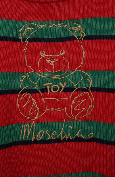Пуловер из хлопка и шерсти MOSCHINO, арт. HMW010/LHE66/4-8, фото 3