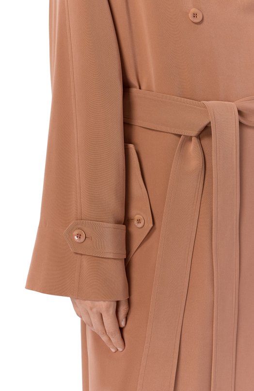 Шелковый тренч 12 STOREEZ 136827 Коричневый  136827 Фото 5