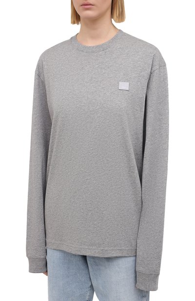 Хлопковый лонгслив ACNE STUDIOS, арт. CL0087/W, фото 3