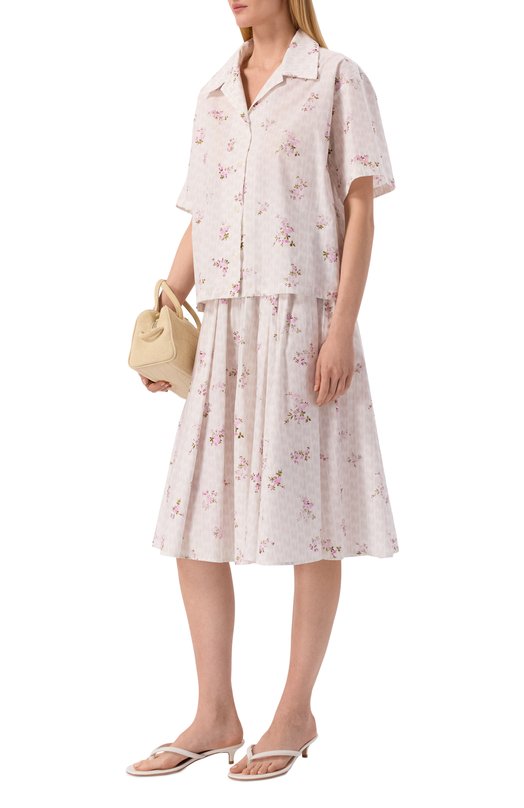 Хлопковая рубашка MSGM 4041MDE20/267154 Белый  4041MDE20/267154 Фото 2