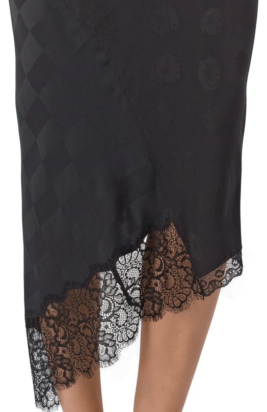 Платье из вискозы и шелка Moschino A0403/5535 Чёрный  A0403/5535 Фото 5