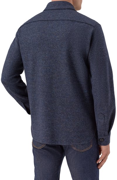 Куртка-рубашка из шерсти и шелка HARRIS WHARF LONDON, арт. CH9320MDH, фото 4