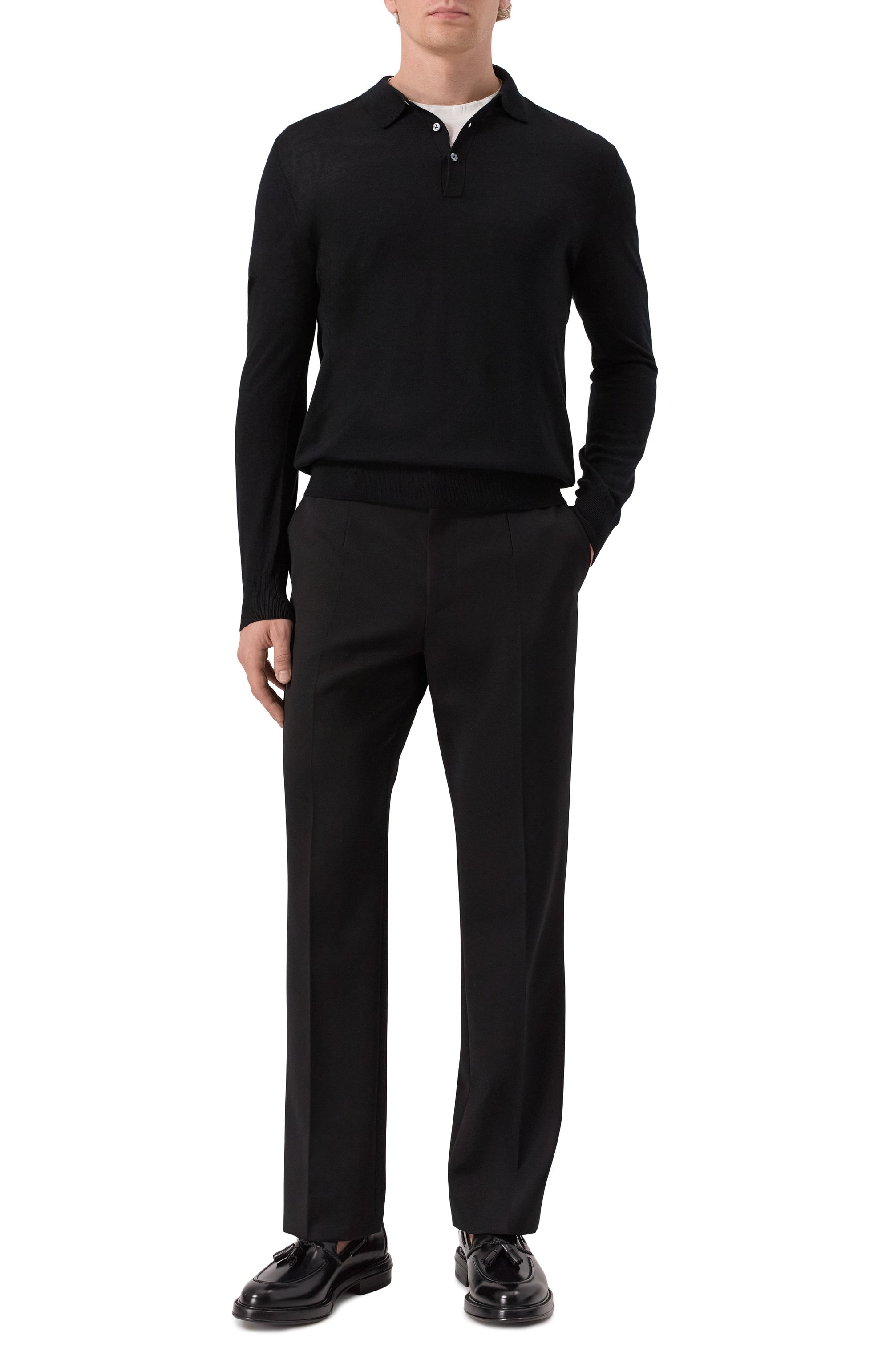 Шерстяное поло VAN LAACK черного цвета по цене 28600 руб., арт. VL-SABRI-XX/S00173, фото 2 Шерстяное поло VAN LAACK, арт. VL-SABRI-XX/S00173, фото 2