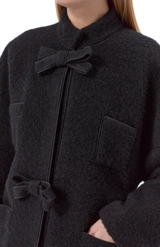 Шерстяное пальто Giambattista Valli 25FWPVFP8004/08BIS Чёрный  25FWPVFP8004/08BIS Фото 5