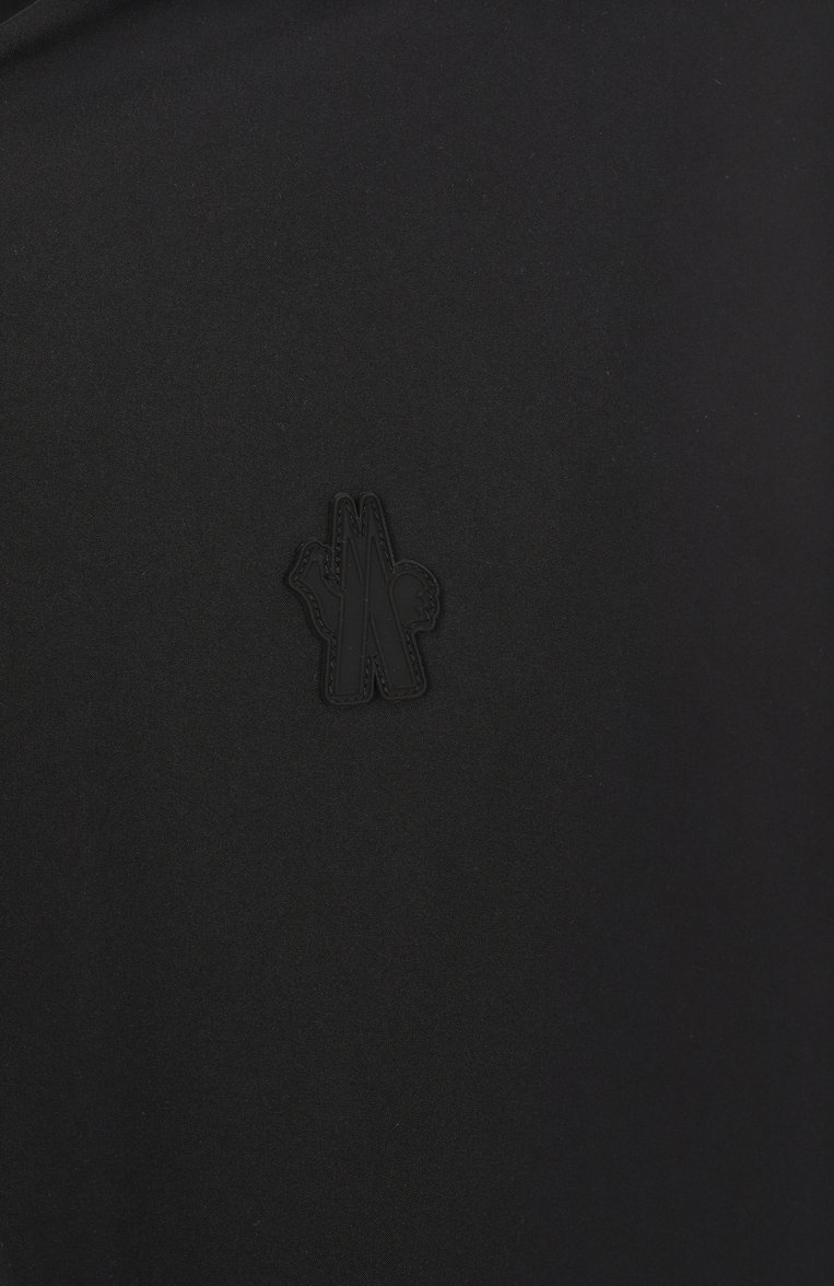 Женская ветровка MONCLER GRENOBLE черного цвета, арт. 1A000025/254AL | Фото 6 (Материал внешний: Синтетический материал; Длина (верхняя одежда): Короткие; Рукава: Длинные; Кросс-КТ: Ветровки, Куртка; Стили: Спорт-шик)