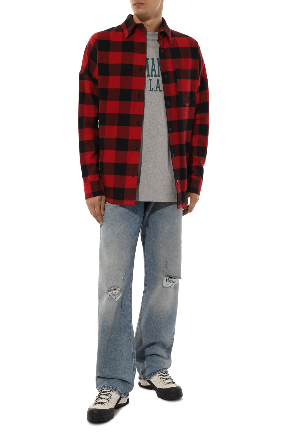 Хлопковая футболка PALM ANGELS, арт. PMAA001F24JER006, фото 2