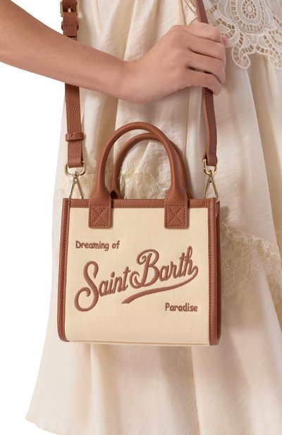 Сумка vanity mini MC2 SAINT BARTH бежевого цвета по цене 32350 руб., арт. VANMI001-01517L/VANITY BAG MINI, фото 2 Сумка vanity mini MC2 SAINT BARTH, арт. VANMI001-01517L/VANITY BAG MINI, фото 2