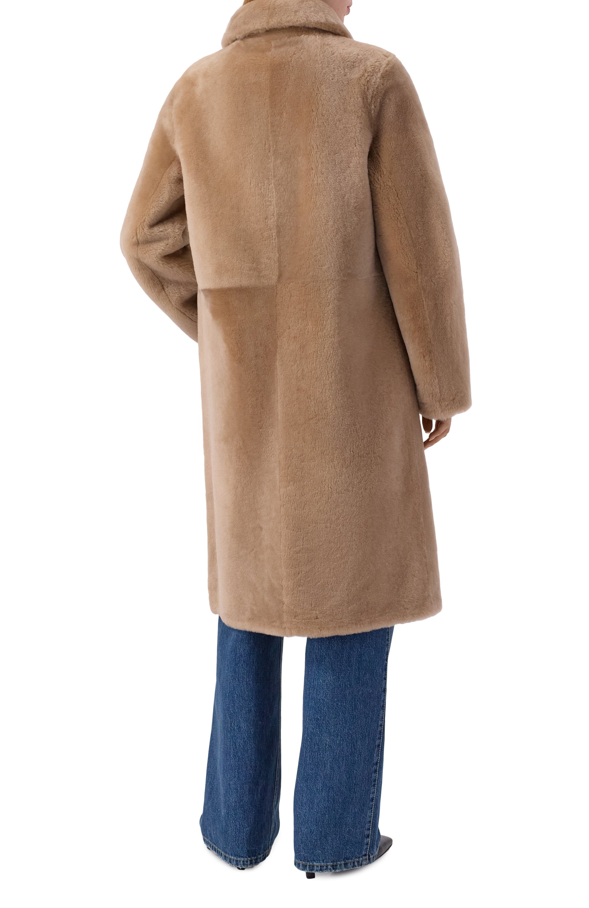 Шуба из овчины YVES SALOMON, арт. 21WYM60504MESI, фото 4