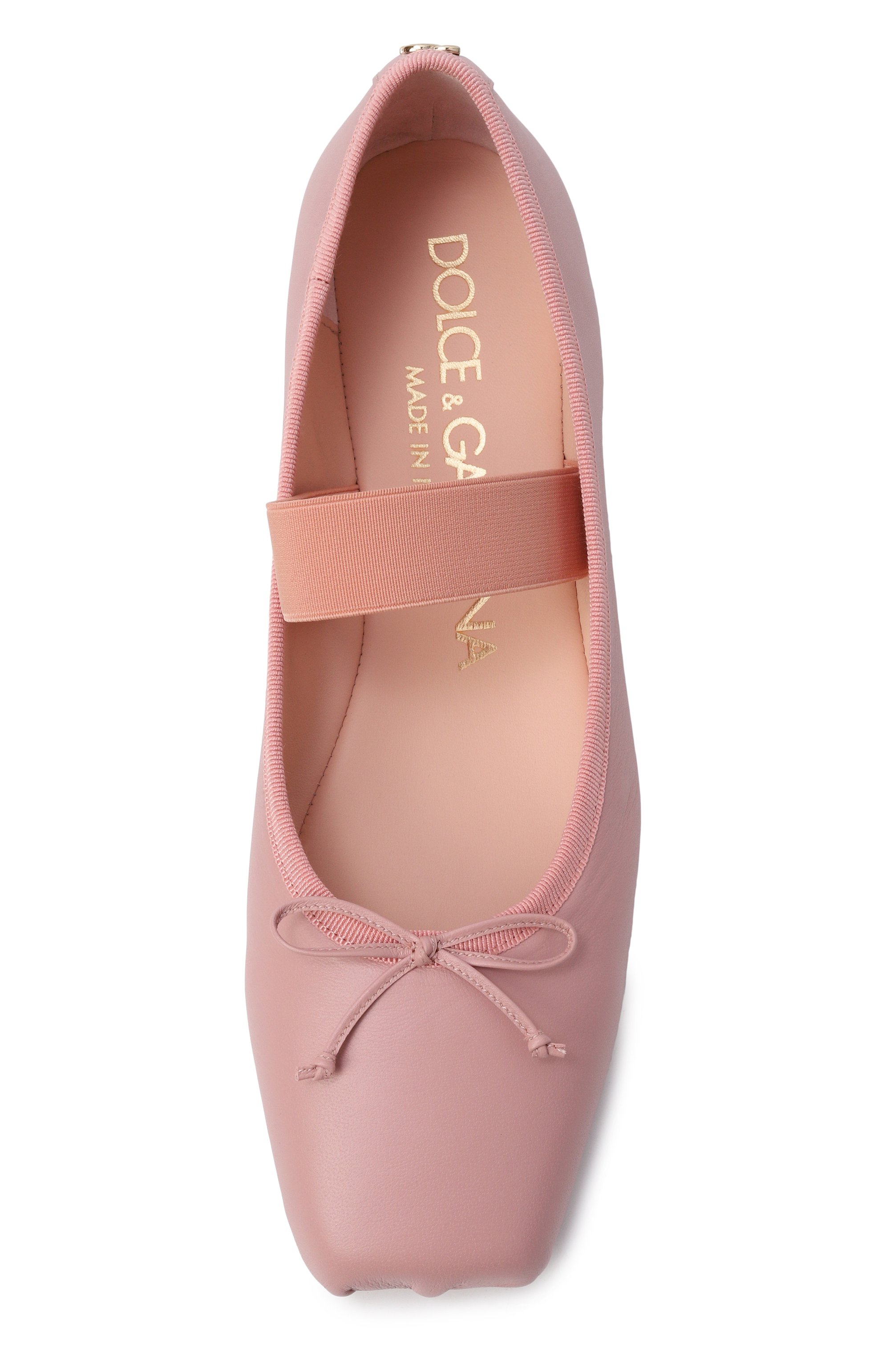 Кожаные балетки DOLCE & GABBANA, арт. D11395/AX626_002, фото 4