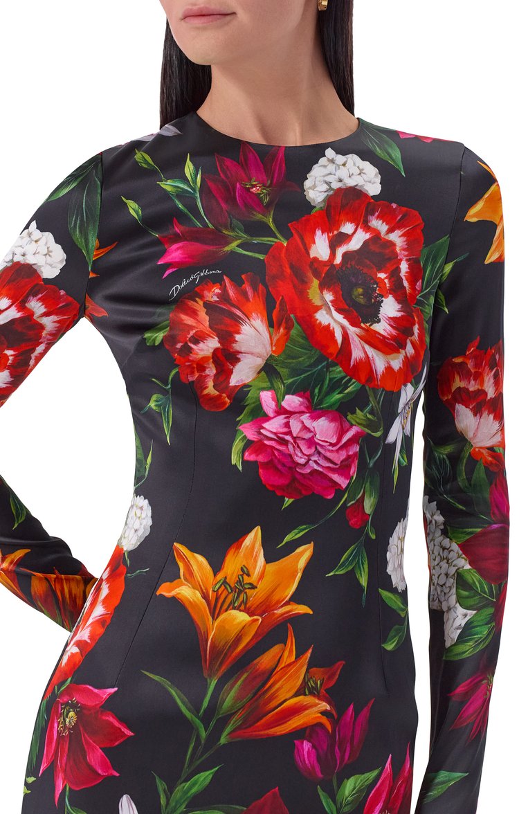 Атласное платье DOLCE & GABBANA, арт. F6GAVT/FSIB2, фото 1