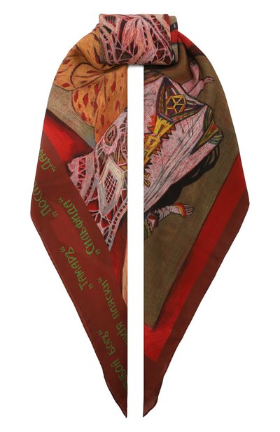 Женский шелковый платок русские сезоны GOURJI, арт. 91152537/51108