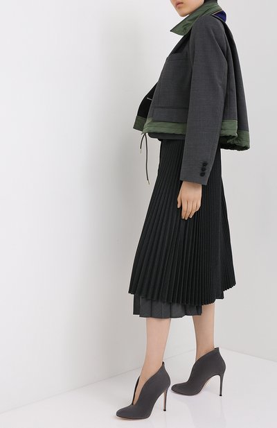 Замшевые ботильоны vamp GIANVITO ROSSI, арт. G29450.15RIC.CAS, фото 2