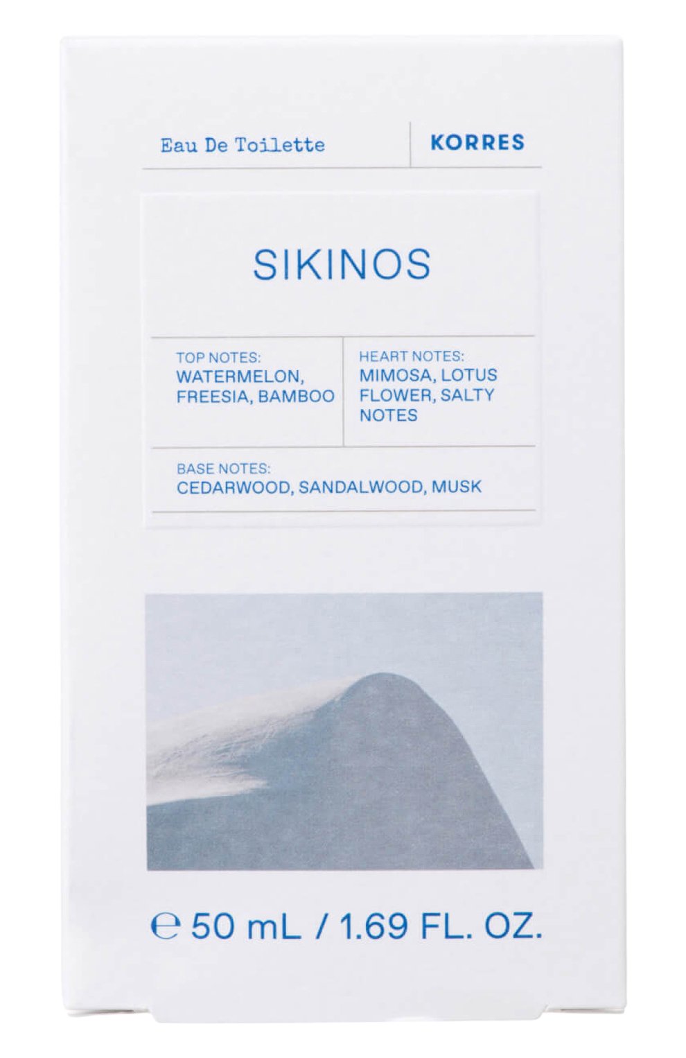Туалетная вода sikinos (50ml) KORRES бесцветного цвета по цене 5990 руб., арт. 5203069120350, фото 2 Туалетная вода sikinos (50ml) KORRES, арт. 5203069120350, фото 2