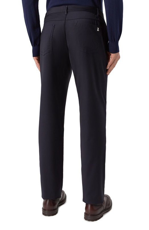 Шерстяные брюки Zilli CP201DM0201VUC000 Синий  CP201DM0201VUC000 Фото 4