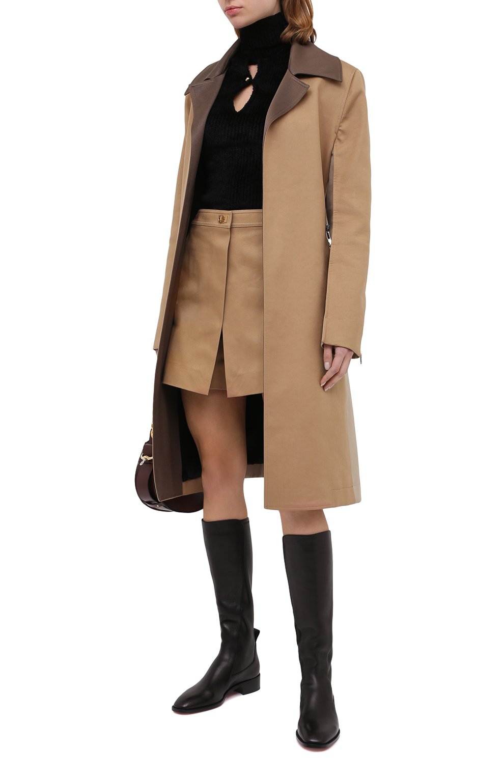 Кожаные сапоги tagastretch CHRISTIAN LOUBOUTIN, арт. tagastretch flat nappa/nappa stretch, фото 2