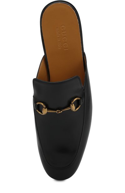 Кожаные сабо с пряжкой-трензелем GUCCI, арт. 426219/BLM00, фото 5